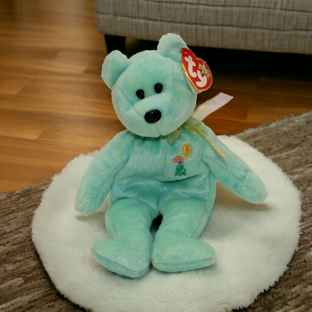 TY Beanie Baby In Memory Ariel the Bear 2000 Y2K Holo Tush Tag